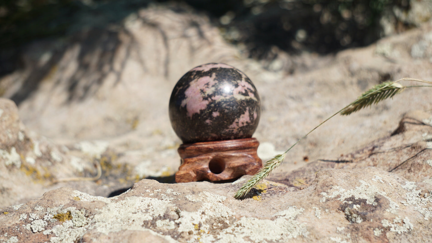 Rhodonite Sphere