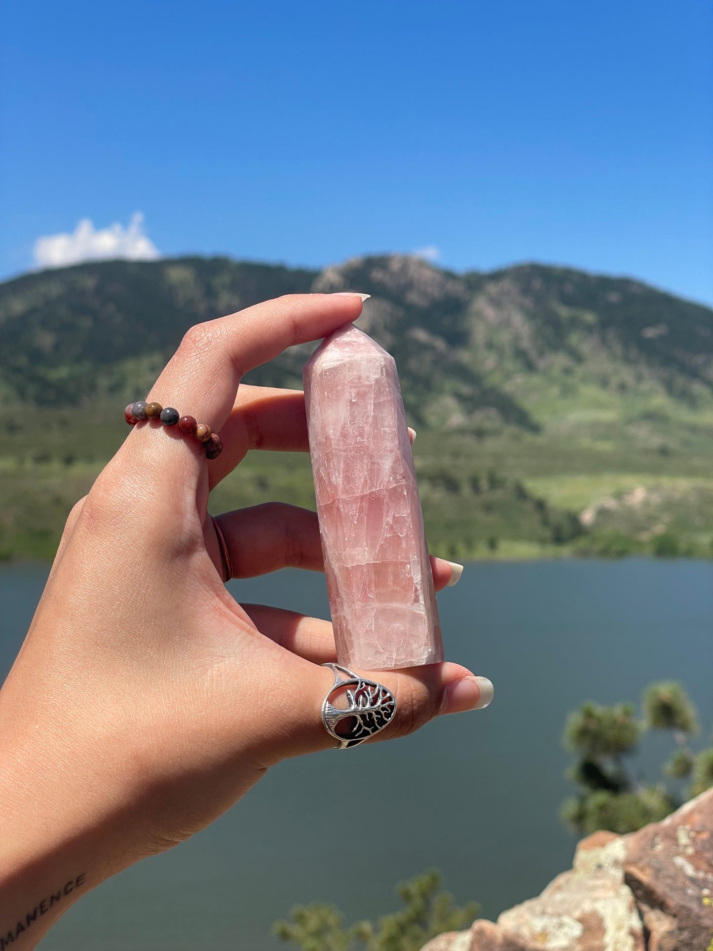 Pink Calcite Tower