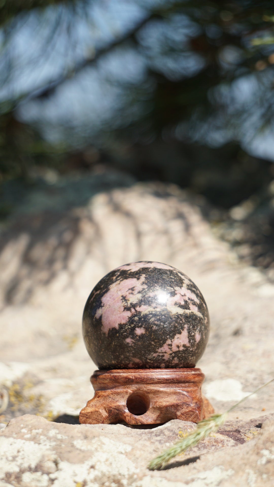 Rhodonite Sphere