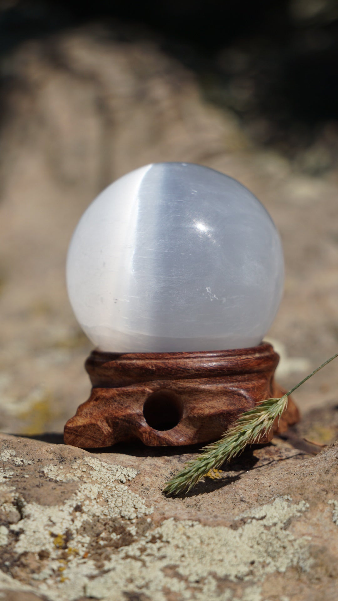 Selenite/Satin Spar Sphere